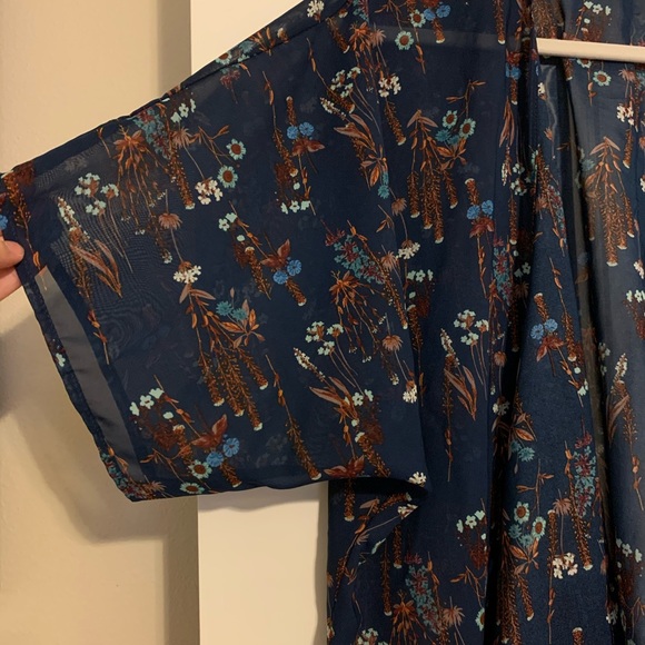 Sheer Floral Cardigan - Picture 3 of 4